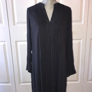 Old Navy slate blue color pleated dress